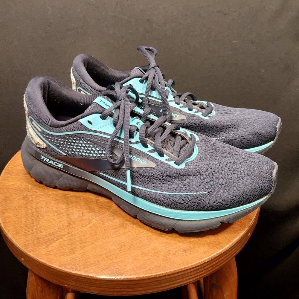 Brooks Trace 2 Running Shoes Navy Blue Medical Graphic 1103881D445 Mens 8.5